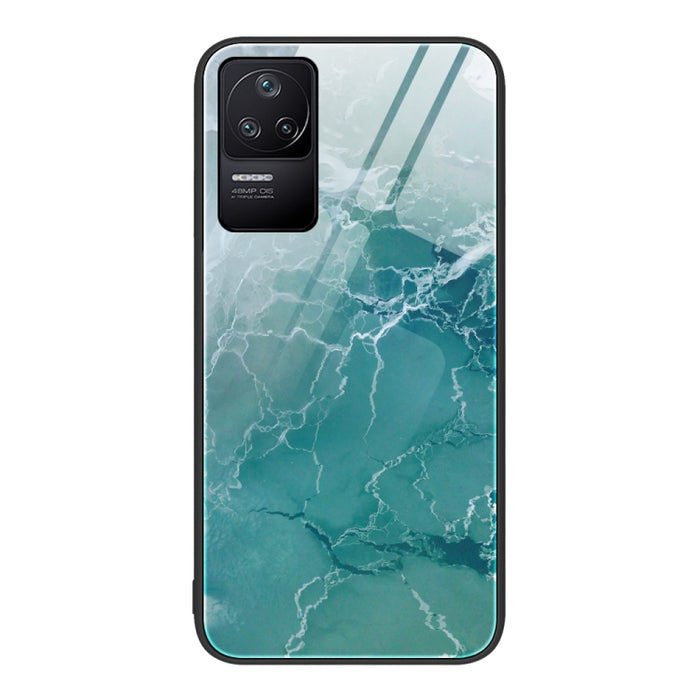 Estuche protector de teléfono de vidrio con patrón de mármol, For Xiaomi Redmi 10C, For Xiaomi Redmi Note 11T Pro, For Xiaomi Redmi K40s, For Xiaomi Redmi K50 Pro, For Xiaomi Redmi K50, For Xiaomi Redmi Note 10 Pro 4G Global, For Xiaomi Redmi Note 11E ...