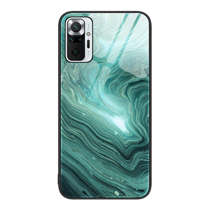 Estuche protector de teléfono de vidrio con patrón de mármol, For Xiaomi Redmi 10C, For Xiaomi Redmi Note 11T Pro, For Xiaomi Redmi K40s, For Xiaomi Redmi K50 Pro, For Xiaomi Redmi K50, For Xiaomi Redmi Note 10 Pro 4G Global, For Xiaomi Redmi Note 11E ...