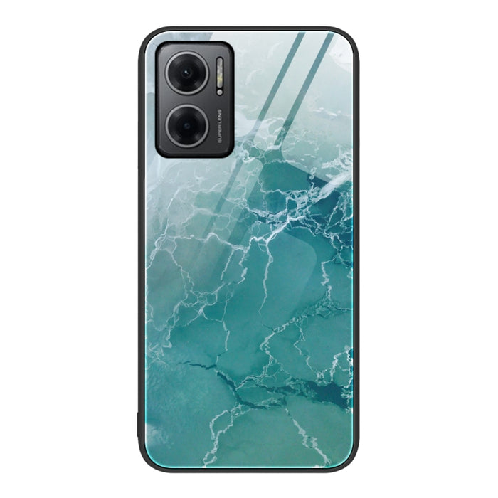 Estuche protector de teléfono de vidrio con patrón de mármol, For Xiaomi Redmi 10C, For Xiaomi Redmi Note 11T Pro, For Xiaomi Redmi K40s, For Xiaomi Redmi K50 Pro, For Xiaomi Redmi K50, For Xiaomi Redmi Note 10 Pro 4G Global, For Xiaomi Redmi Note 11E ...