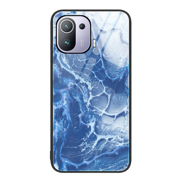 Estuche protector de teléfono de vidrio con patrón de mármol, For Xiaomi Redmi 10C, For Xiaomi Redmi Note 11T Pro, For Xiaomi Redmi K40s, For Xiaomi Redmi K50 Pro, For Xiaomi Redmi K50, For Xiaomi Redmi Note 10 Pro 4G Global, For Xiaomi Redmi Note 11E ...