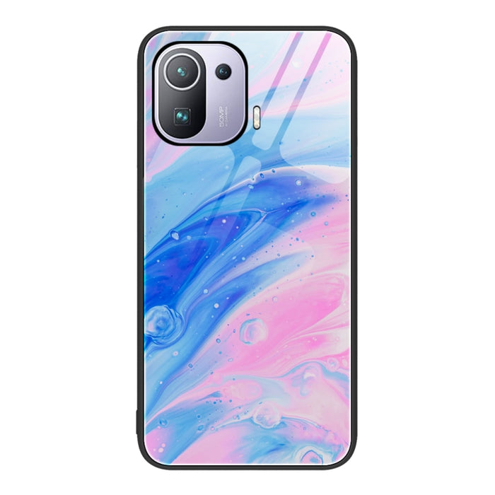 Estuche protector de teléfono de vidrio con patrón de mármol, For Xiaomi Redmi 10C, For Xiaomi Redmi Note 11T Pro, For Xiaomi Redmi K40s, For Xiaomi Redmi K50 Pro, For Xiaomi Redmi K50, For Xiaomi Redmi Note 10 Pro 4G Global, For Xiaomi Redmi Note 11E ...