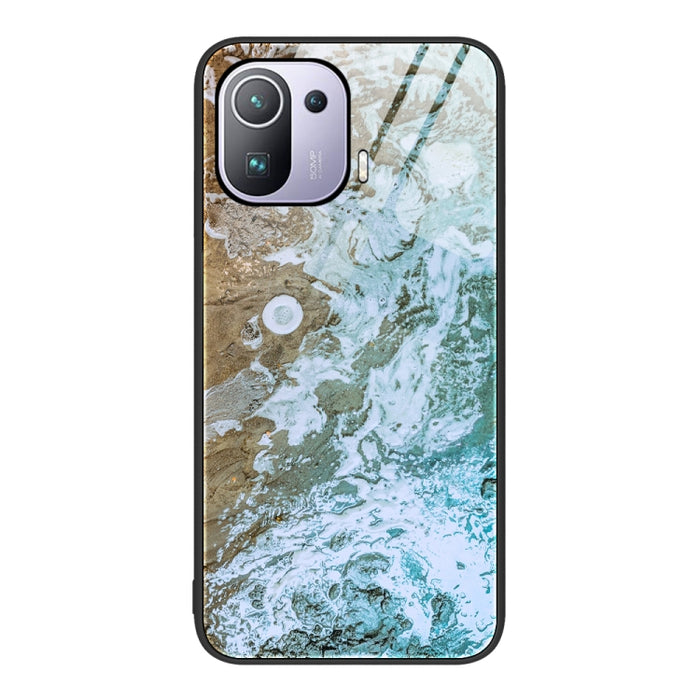 Estuche protector de teléfono de vidrio con patrón de mármol, For Xiaomi Redmi 10C, For Xiaomi Redmi Note 11T Pro, For Xiaomi Redmi K40s, For Xiaomi Redmi K50 Pro, For Xiaomi Redmi K50, For Xiaomi Redmi Note 10 Pro 4G Global, For Xiaomi Redmi Note 11E ...