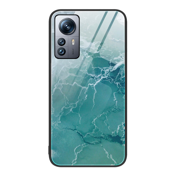 Estuche protector de teléfono de vidrio con patrón de mármol, For Xiaomi Redmi 10C, For Xiaomi Redmi Note 11T Pro, For Xiaomi Redmi K40s, For Xiaomi Redmi K50 Pro, For Xiaomi Redmi K50, For Xiaomi Redmi Note 10 Pro 4G Global, For Xiaomi Redmi Note 11E ...