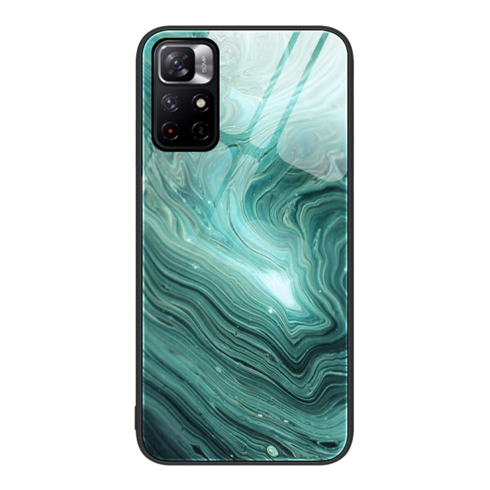 Estuche protector de teléfono de vidrio con patrón de mármol, For Xiaomi Redmi 10C, For Xiaomi Redmi Note 11T Pro, For Xiaomi Redmi K40s, For Xiaomi Redmi K50 Pro, For Xiaomi Redmi K50, For Xiaomi Redmi Note 10 Pro 4G Global, For Xiaomi Redmi Note 11E ...