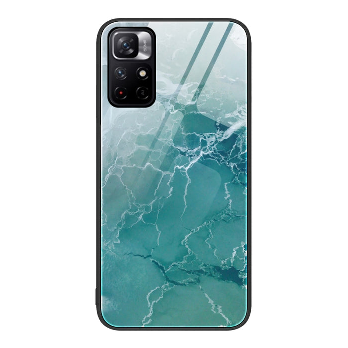 Estuche protector de teléfono de vidrio con patrón de mármol, For Xiaomi Redmi 10C, For Xiaomi Redmi Note 11T Pro, For Xiaomi Redmi K40s, For Xiaomi Redmi K50 Pro, For Xiaomi Redmi K50, For Xiaomi Redmi Note 10 Pro 4G Global, For Xiaomi Redmi Note 11E ...