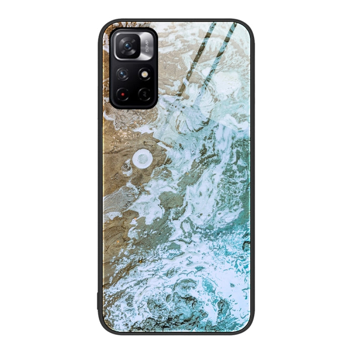 Estuche protector de teléfono de vidrio con patrón de mármol, For Xiaomi Redmi 10C, For Xiaomi Redmi Note 11T Pro, For Xiaomi Redmi K40s, For Xiaomi Redmi K50 Pro, For Xiaomi Redmi K50, For Xiaomi Redmi Note 10 Pro 4G Global, For Xiaomi Redmi Note 11E ...