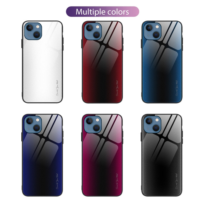 Caja del teléfono de TPU de vidrio degradado de textura, For iPhone 14, For iPhone 14 Plus, For iPhone 14 Pro, For iPhone 14 Pro Max