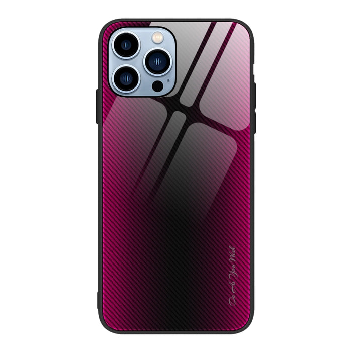 Caja del teléfono de TPU de vidrio degradado de textura, For iPhone 14, For iPhone 14 Plus, For iPhone 14 Pro, For iPhone 14 Pro Max