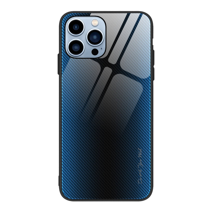 Caja del teléfono de TPU de vidrio degradado de textura, For iPhone 14, For iPhone 14 Plus, For iPhone 14 Pro, For iPhone 14 Pro Max