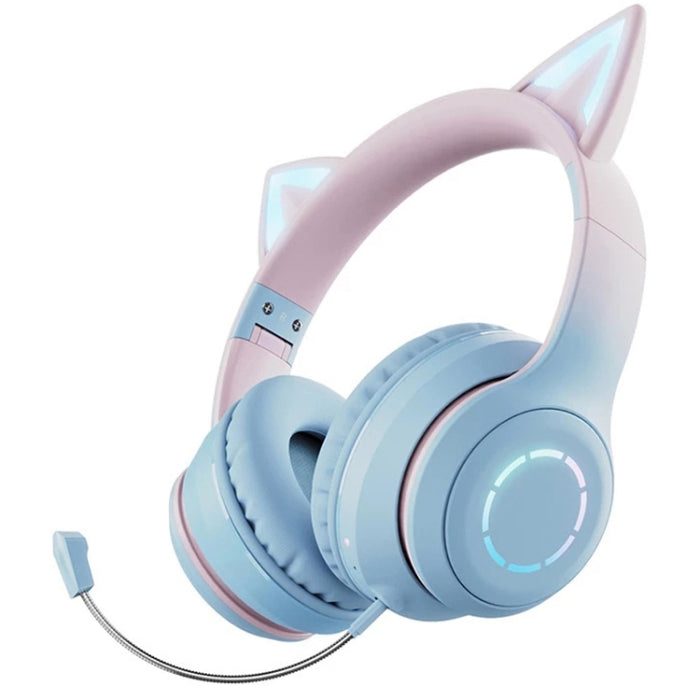 BT029C RGB Modos duales Oreja de gato Auriculares inalámbricos Bluetooth