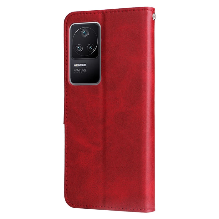 Estuche para teléfono de cuero con tapa horizontal y cremallera con textura de becerro a la moda, For Xiaomi Redmi K40S / Poco F4, For Xiaomi Redmi Note 11T Pro / Poco X4 GT, For Xiaomi 12X