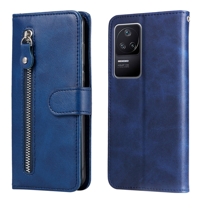 Estuche para teléfono de cuero con tapa horizontal y cremallera con textura de becerro a la moda, For Xiaomi Redmi K40S / Poco F4, For Xiaomi Redmi Note 11T Pro / Poco X4 GT, For Xiaomi 12X