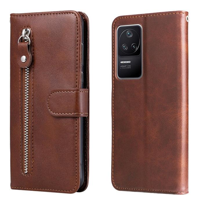 Estuche para teléfono de cuero con tapa horizontal y cremallera con textura de becerro a la moda, For Xiaomi Redmi K40S / Poco F4, For Xiaomi Redmi Note 11T Pro / Poco X4 GT, For Xiaomi 12X