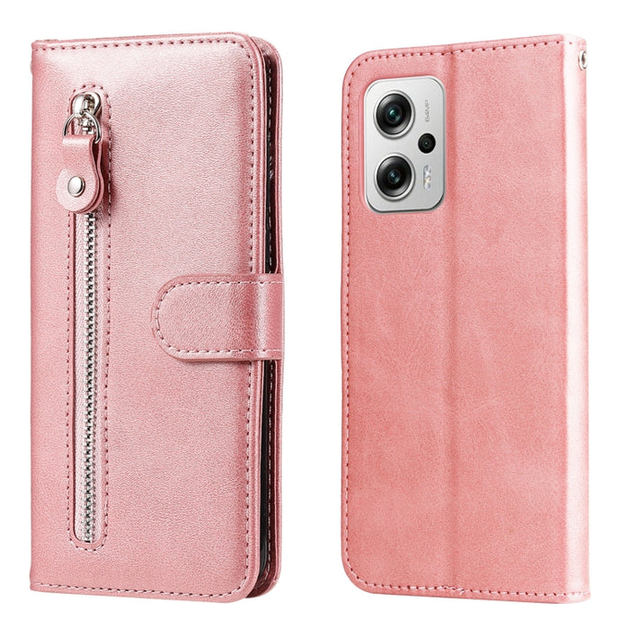 Estuche para teléfono de cuero con tapa horizontal y cremallera con textura de becerro a la moda, For Xiaomi Redmi K40S / Poco F4, For Xiaomi Redmi Note 11T Pro / Poco X4 GT, For Xiaomi 12X