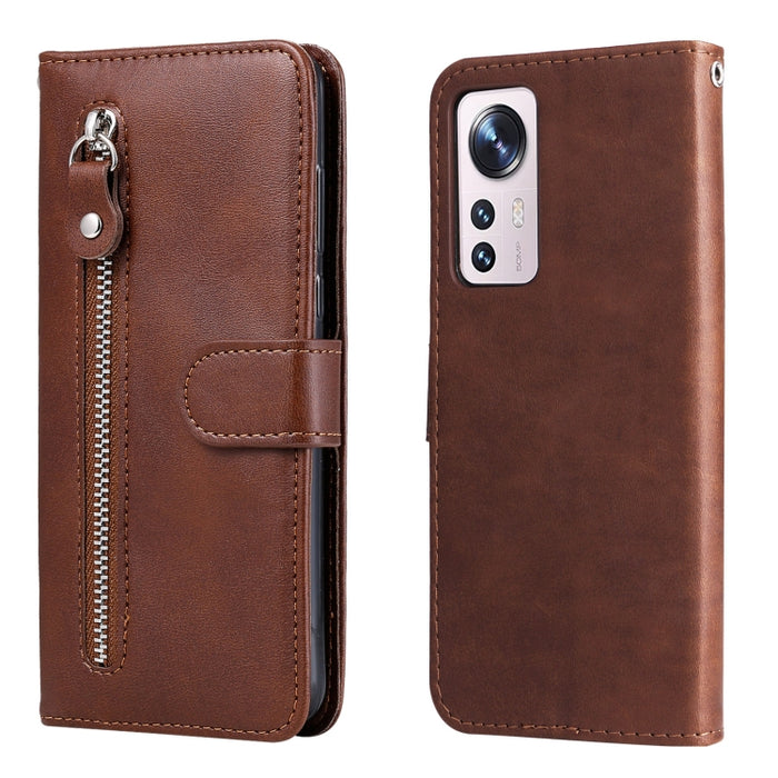 Estuche para teléfono de cuero con tapa horizontal y cremallera con textura de becerro a la moda, For Xiaomi Redmi K40S / Poco F4, For Xiaomi Redmi Note 11T Pro / Poco X4 GT, For Xiaomi 12X