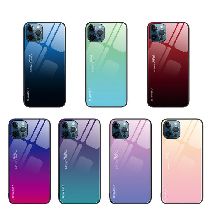 Estuche de vidrio de color degradado