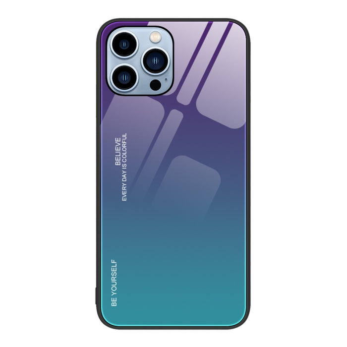 Estuche de vidrio de color degradado