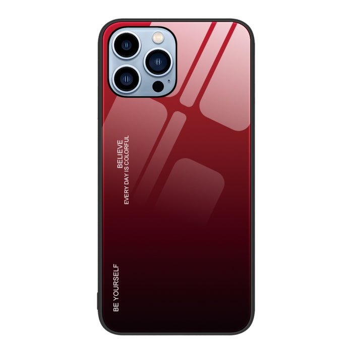 Estuche de vidrio de color degradado