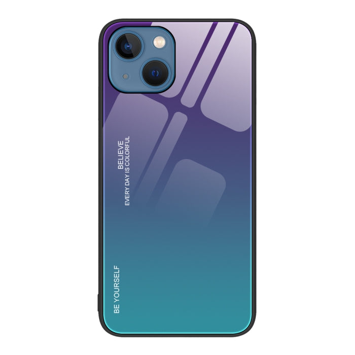 Estuche de vidrio de color degradado