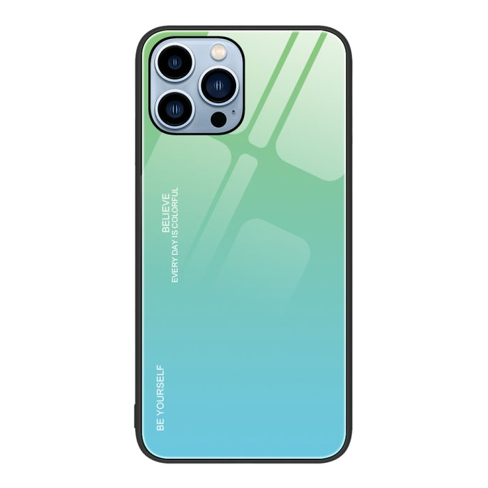 Estuche de vidrio de color degradado