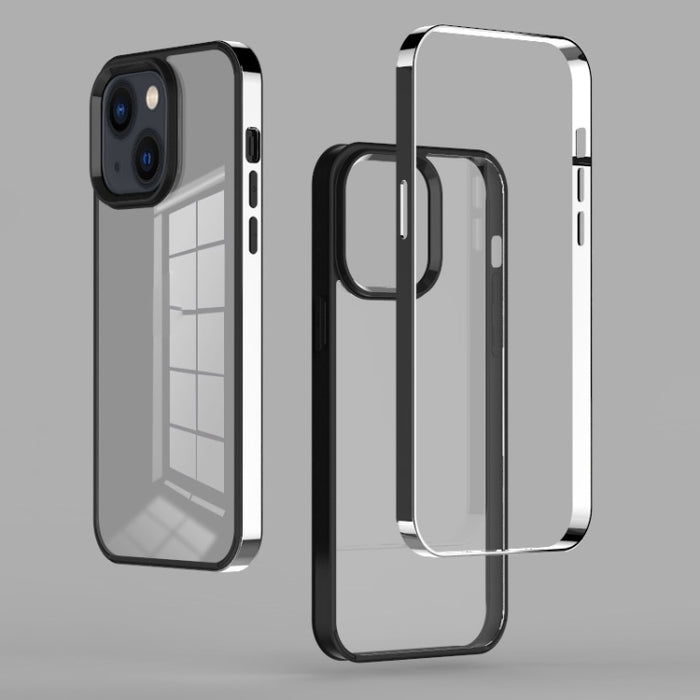 Estuche para teléfono fantasma con marco electrochapado 3 en 1, For iPhone 14, For iPhone 14 Plus, For iPhone 14 Pro, For iPhone 14 Pro Max