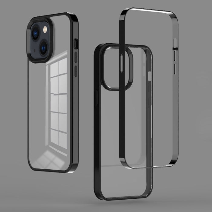 Estuche para teléfono fantasma con marco electrochapado 3 en 1, For iPhone 14, For iPhone 14 Plus, For iPhone 14 Pro, For iPhone 14 Pro Max