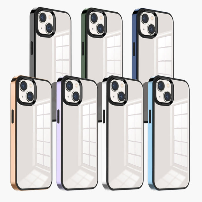 Estuche para teléfono fantasma con marco electrochapado 3 en 1, For iPhone 14, For iPhone 14 Plus, For iPhone 14 Pro, For iPhone 14 Pro Max