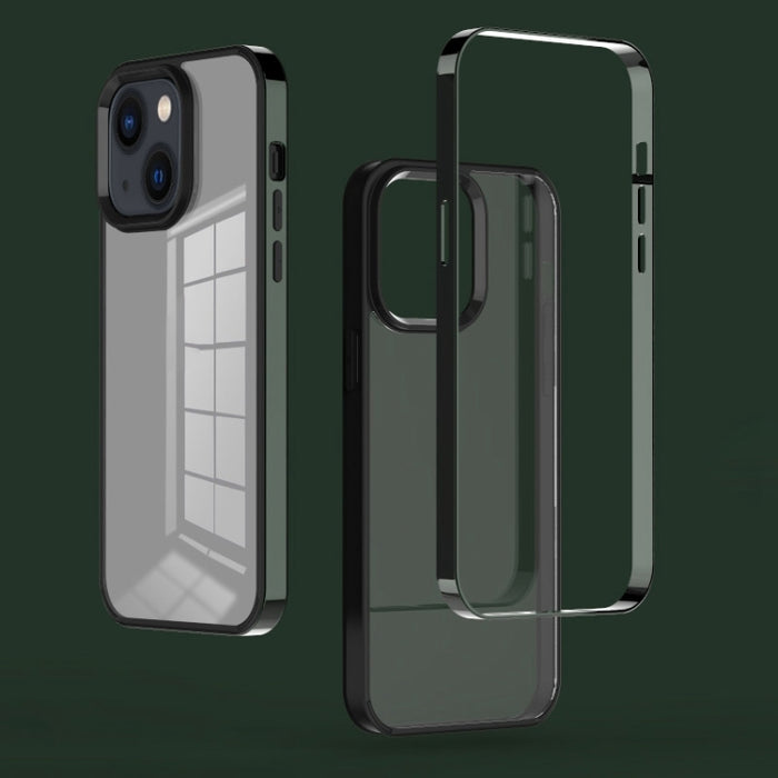 Estuche para teléfono fantasma con marco electrochapado 3 en 1, For iPhone 14, For iPhone 14 Plus, For iPhone 14 Pro, For iPhone 14 Pro Max