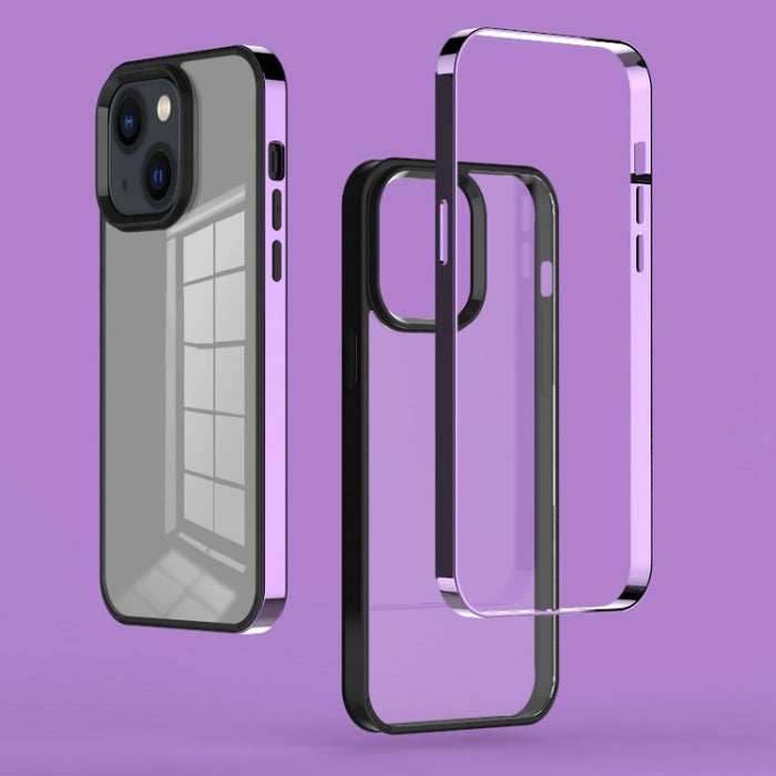 Estuche para teléfono fantasma con marco electrochapado 3 en 1, For iPhone 14, For iPhone 14 Plus, For iPhone 14 Pro, For iPhone 14 Pro Max