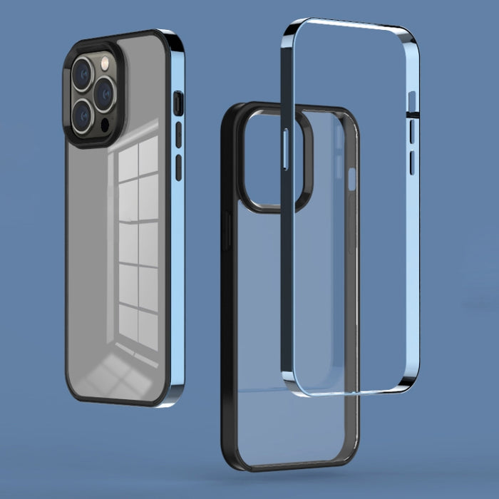 Estuche para teléfono fantasma con marco electrochapado 3 en 1, For iPhone 14, For iPhone 14 Plus, For iPhone 14 Pro, For iPhone 14 Pro Max