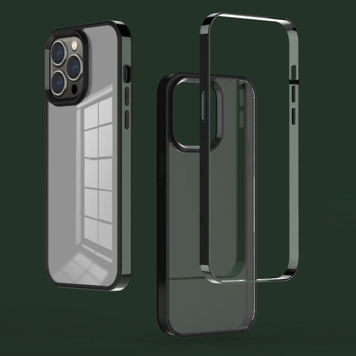 Estuche para teléfono fantasma con marco electrochapado 3 en 1, For iPhone 14, For iPhone 14 Plus, For iPhone 14 Pro, For iPhone 14 Pro Max
