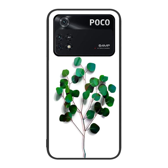 Caja de teléfono de vidrio pintado colorido, For Xiaomi Poco M4 Pro