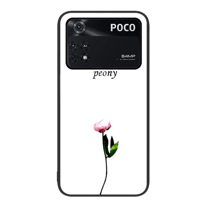 Caja de teléfono de vidrio pintado colorido, For Xiaomi Poco M4 Pro