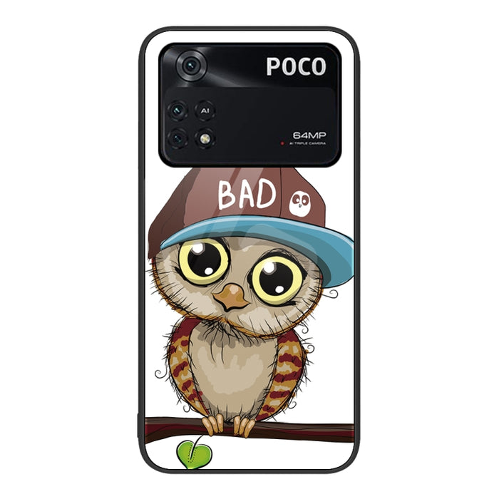 Caja de teléfono de vidrio pintado colorido, For Xiaomi Poco M4 Pro