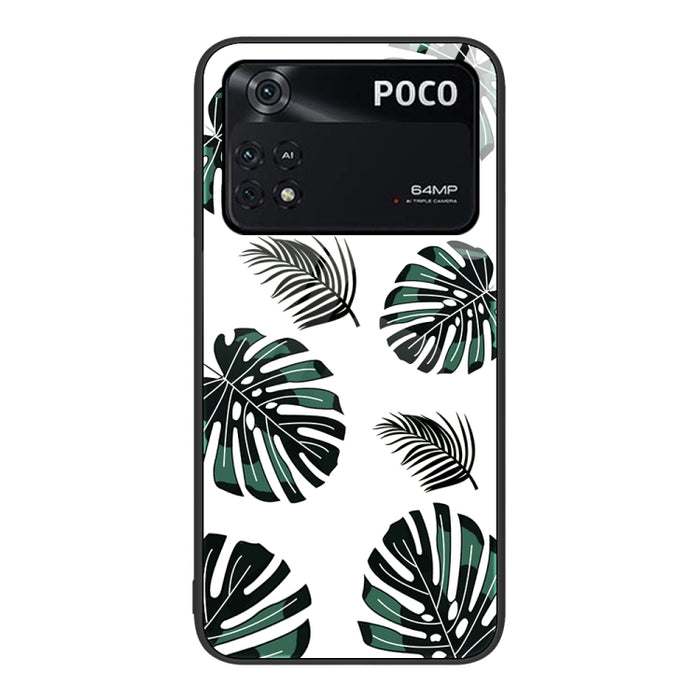 Caja de teléfono de vidrio pintado colorido, For Xiaomi Poco M4 Pro