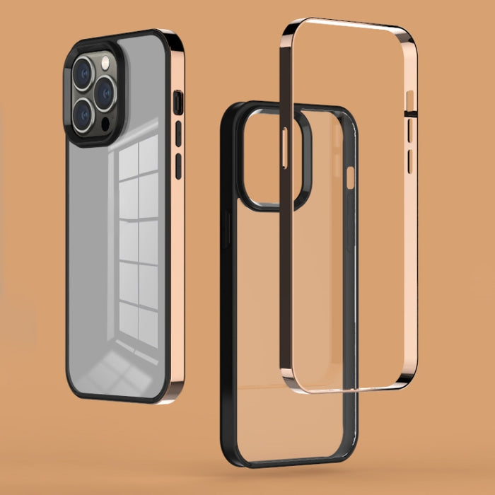Estuche para teléfono fantasma con marco electrochapado 3 en 1