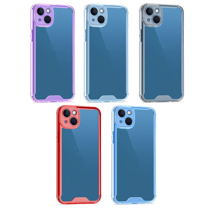 Caja protectora transparente de acrílico + TPU para teléfono