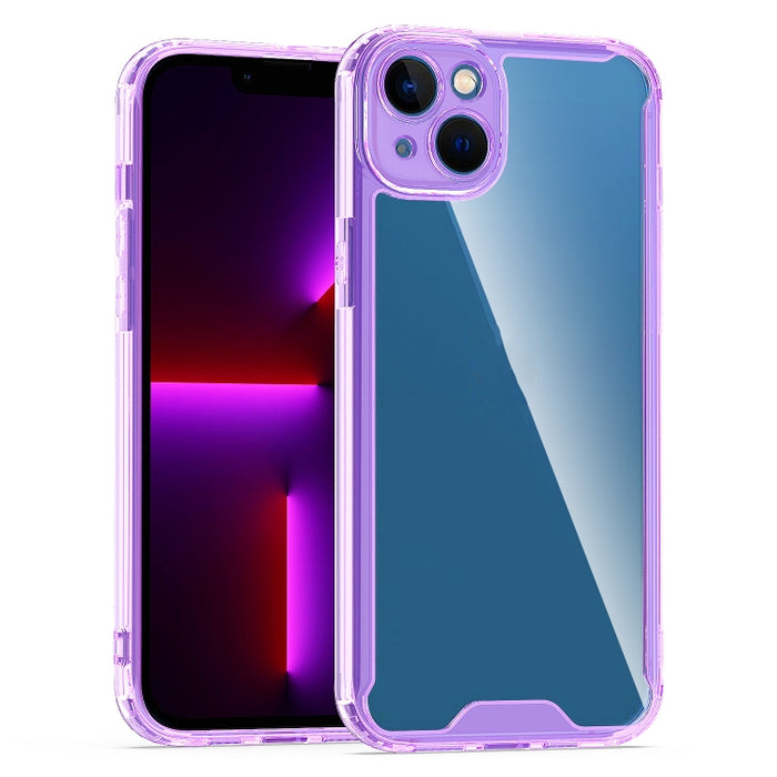 Caja protectora transparente de acrílico + TPU para teléfono