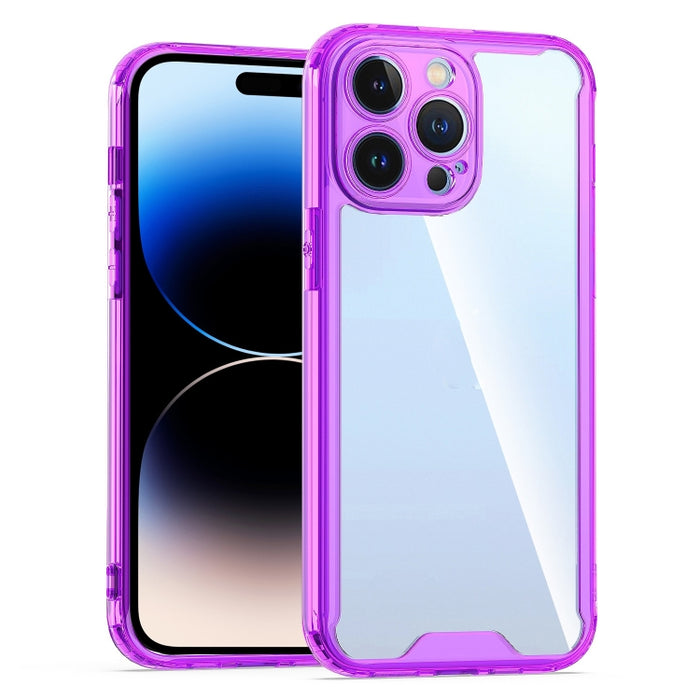 Caja protectora transparente de acrílico + TPU para teléfono