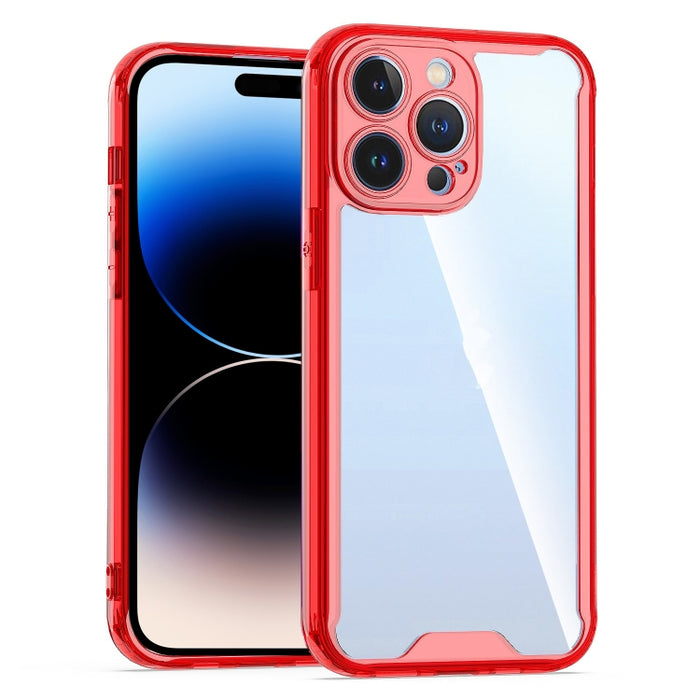 Caja protectora transparente de acrílico + TPU para teléfono