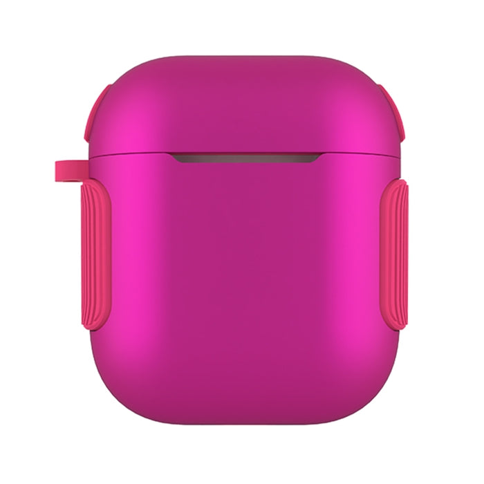 Estuche para auriculares 2 en 1 con textura mate en color de contraste PC + TPU
