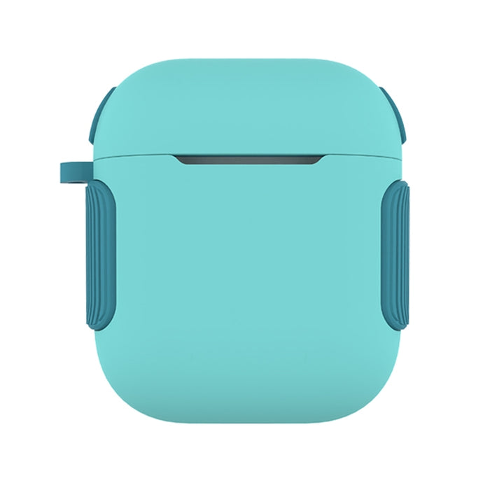 Estuche para auriculares 2 en 1 con textura mate en color de contraste PC + TPU