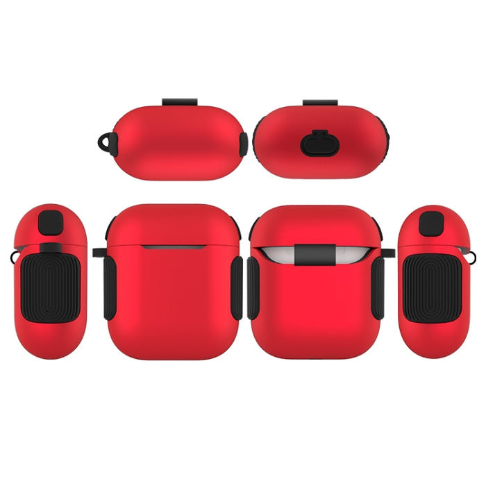 Estuche para auriculares 2 en 1 con textura mate en color de contraste PC + TPU