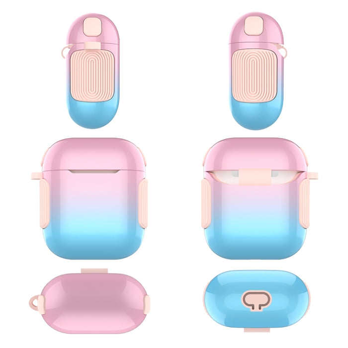2 en 1 Varnish Colorful PC + TPU Estuche para auriculares