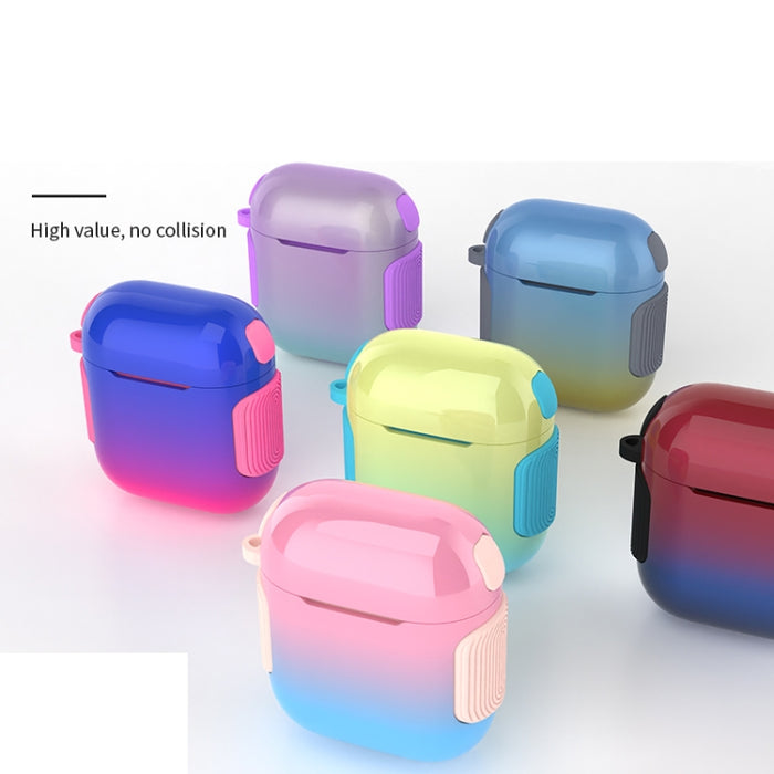 2 en 1 Varnish Colorful PC + TPU Estuche para auriculares