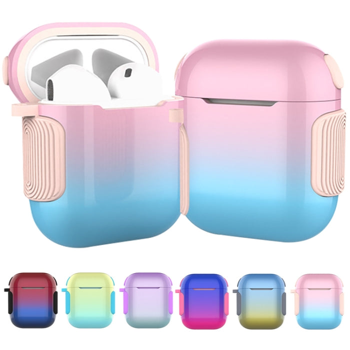 2 en 1 Varnish Colorful PC + TPU Estuche para auriculares