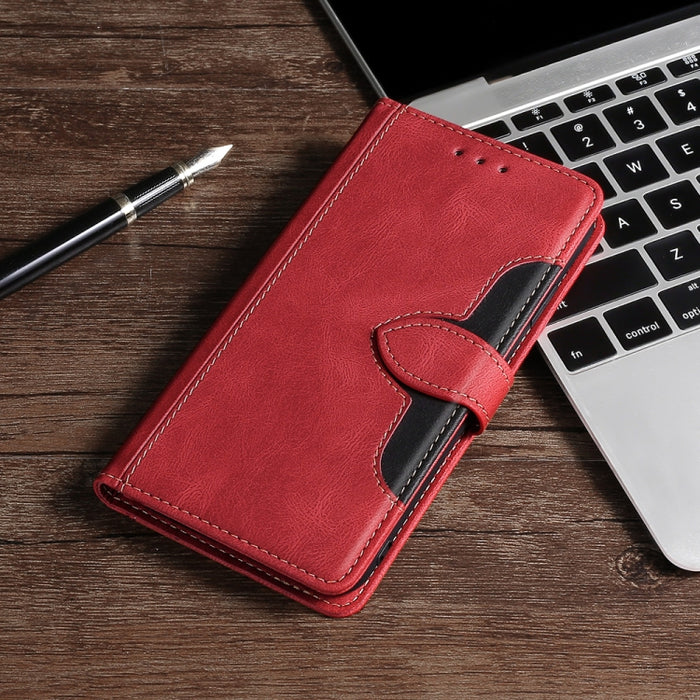 Estuche para teléfono de cuero con hebilla magnética y sensación de piel