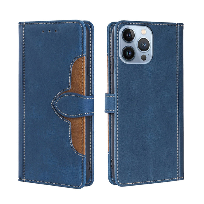 Estuche para teléfono de cuero con hebilla magnética y sensación de piel