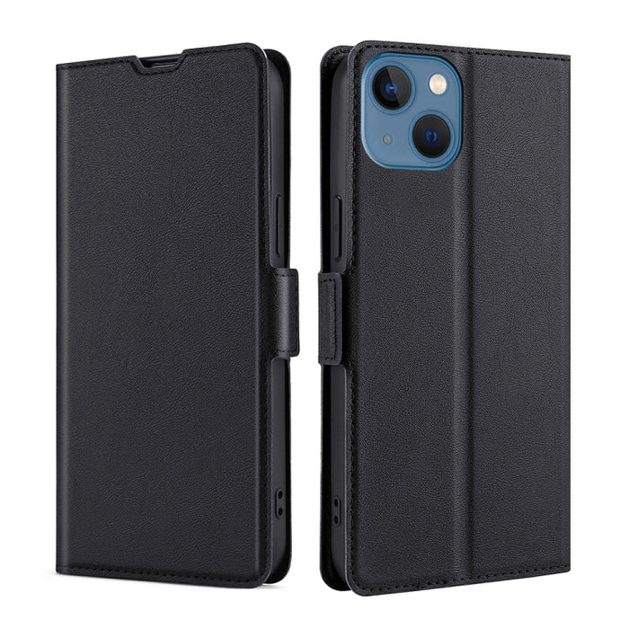 Estuche para teléfono de cuero con hebilla lateral de voltaje ultrafino