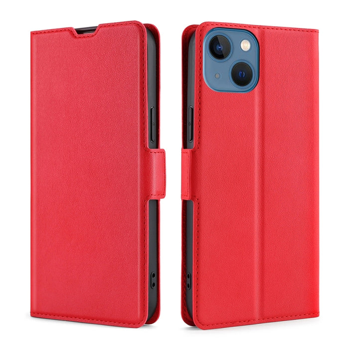 Estuche para teléfono de cuero con hebilla lateral de voltaje ultrafino